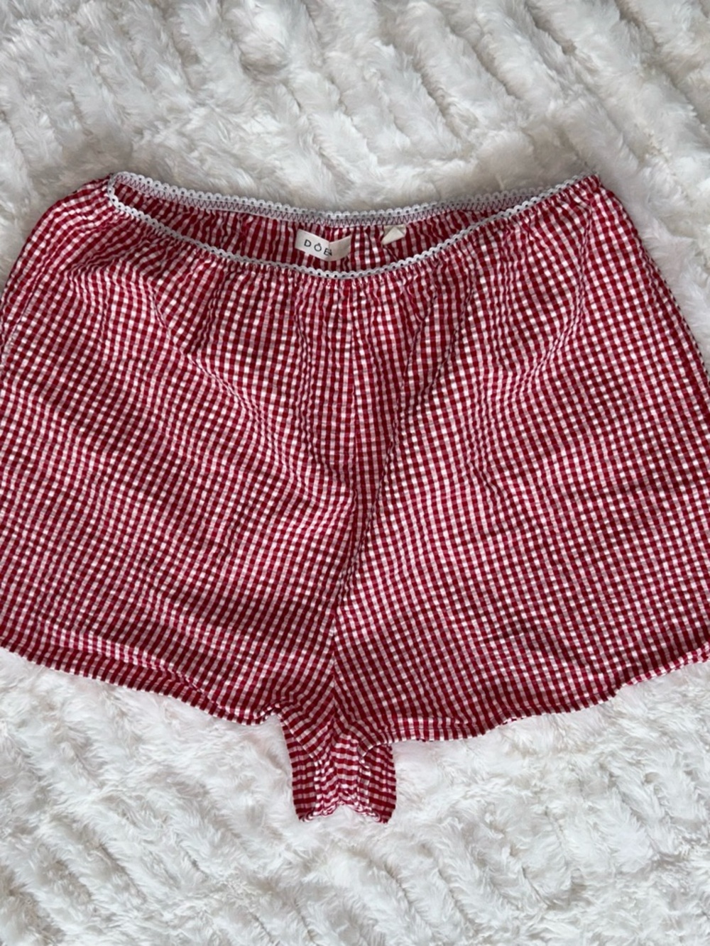 Doen Larena Shorts in Red Gingham